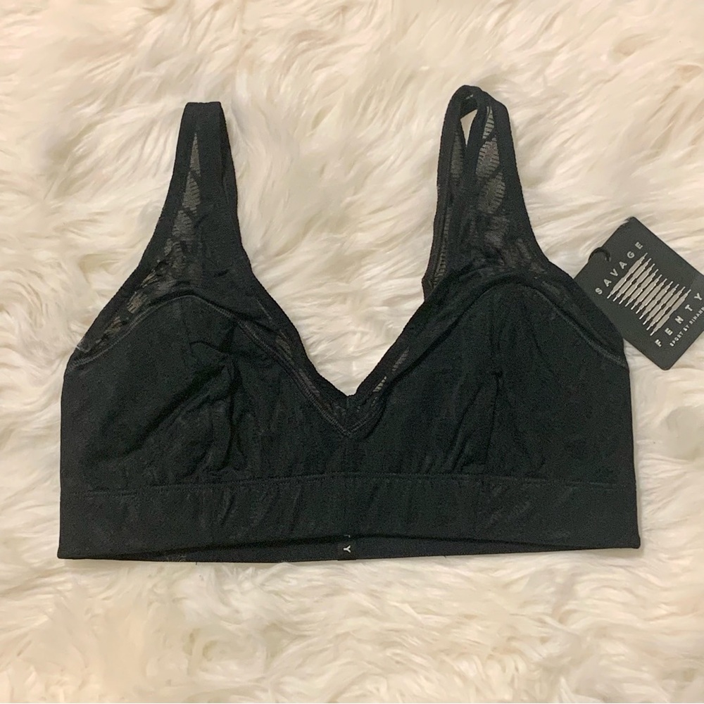 Savage X Fenty Black Seamless Bralette